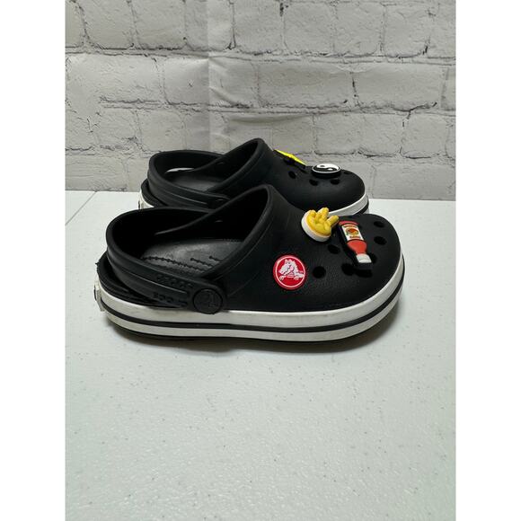 Crocs Crocband Clogs Kid Navy Red Rubber Slip-On Lightweight Casual - C10 - Picture 5 of 9